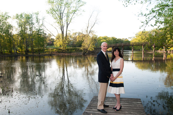 Bob and Kimberley at the Old North Bridge on the Concord River