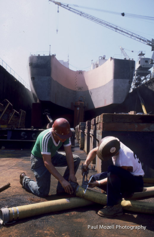 Shipyard workers